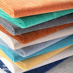 tissu chenille polyester uni antidérapant moderne confortable orange bleu gris jaune blanc ornemental bricolage