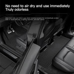tapis sol voiture noir rayures horizontales minimaliste anti dérapant boucle spécifique imperméable intérieur auto