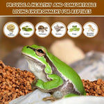 substrat coco copeaux terrarium reptiles tortues gecko serpent grenouille naturel animal camouflage jardinage biotope