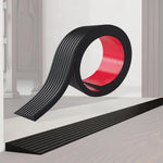 bande seuil antidérapante silicone strié noir rouge moderne 80cm adhésive ciseaux minimaliste