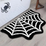 tapis halloween citrouille fantôme crâne toile d'araignée orange noir blanc maison fantaisie extérieur prière