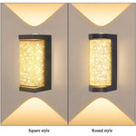 lampe murale moderne led 10w noir blanc texture granulée éclairage quotidien chambre salon entree