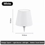 lampe table led rechargeable usb 2000mAh variateur tactile intensité variable lumière nuit RGB noir