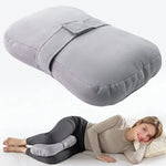 coussin genou gris clair douillet dormeurs latéraux confortable ergonomique poche literie body support