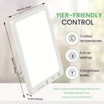 lampe led lumière naturelle blanc moderne températures minuteries luminosités pliable