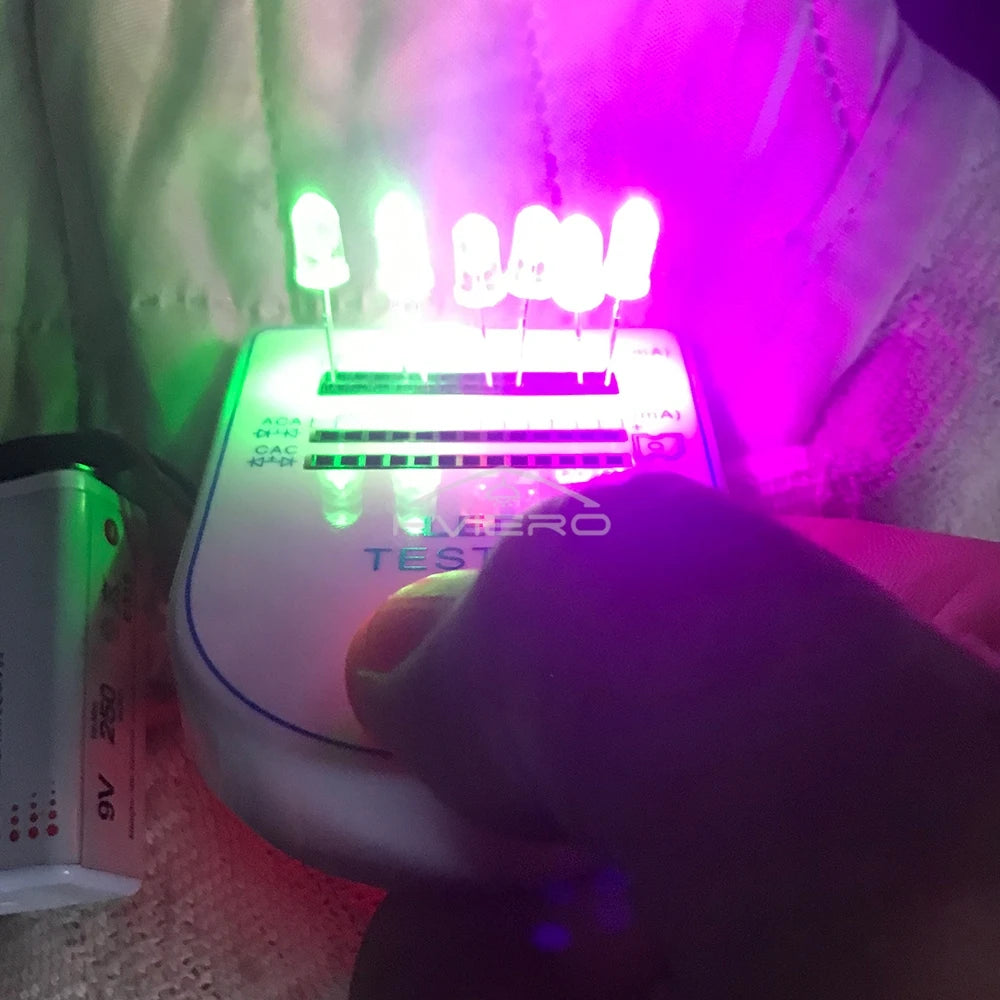 diodes led bleu vert rouge blanc chaud jaune rose violet orange 20000h 5mm round
