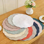 placemat quilté coton moderne blanc vert bleu rose gris marron