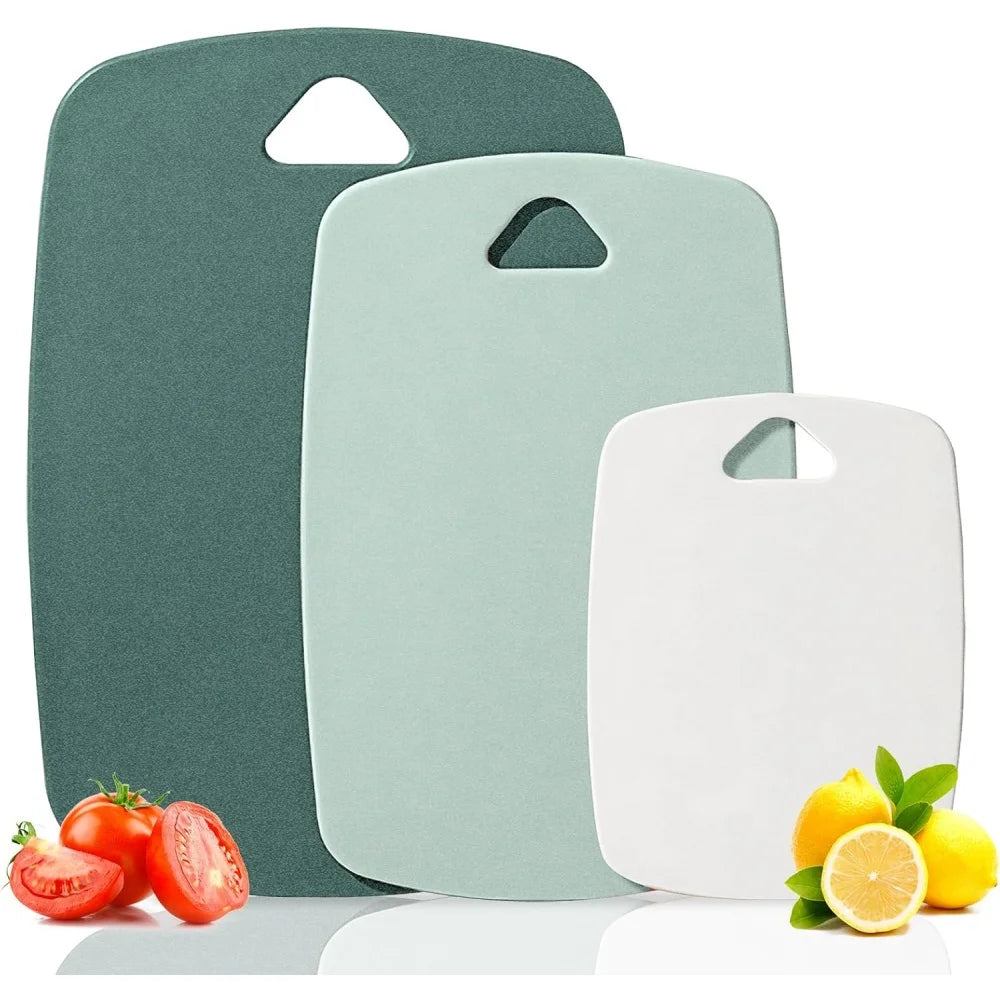 planches découper plastique vert blanc modernes respectueuses environnement multifonctionnelles grandes petites