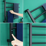 porte serviettes mural électrique or noir moderne minuterie acier inoxydable laqué certification cee