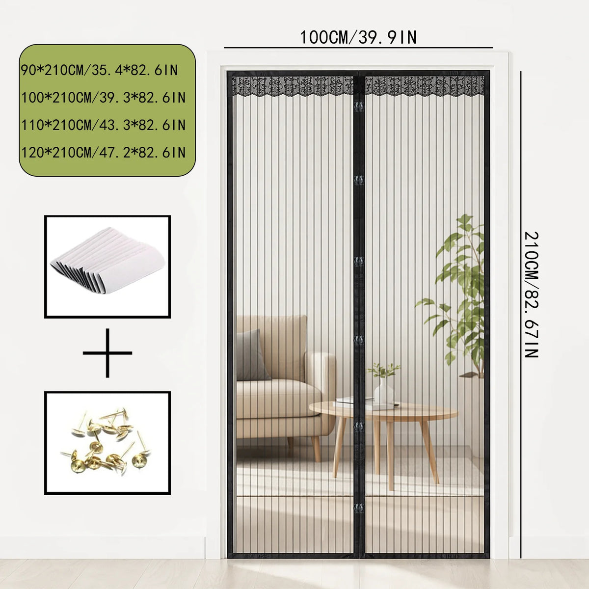rideau moustiquaire magnétique blanc maille fine porte fenêtre protection insectes été maison moderne