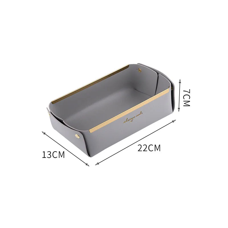 boîtes rangement cuir pliables marron gris vert modernes respectueux environnement charge lourde 60litres