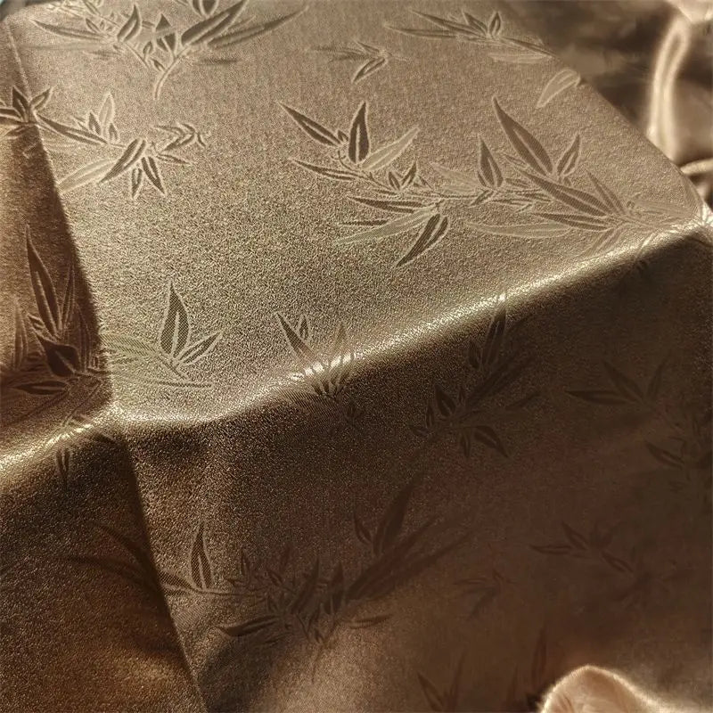 tissu brocart bambou vert rouge blanc élégant bricolage maison décor cosplay 150cm polyester