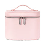 boîte rangement cosmétique cuir marron noir rose blanc moderne minimaliste impermeable poignee amovible