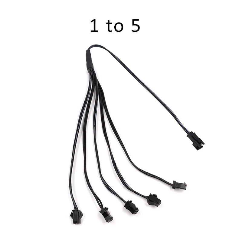 câbles électrique répartiteur 12v splitter clips boitier controle accessoire éclairage néon moderne