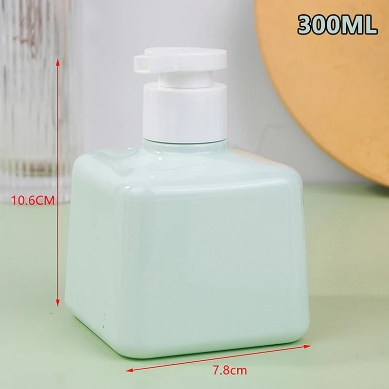 flacons savon liquide 200ml 300ml vert rose blanc mat modernes minimalistes rechargeables voyage