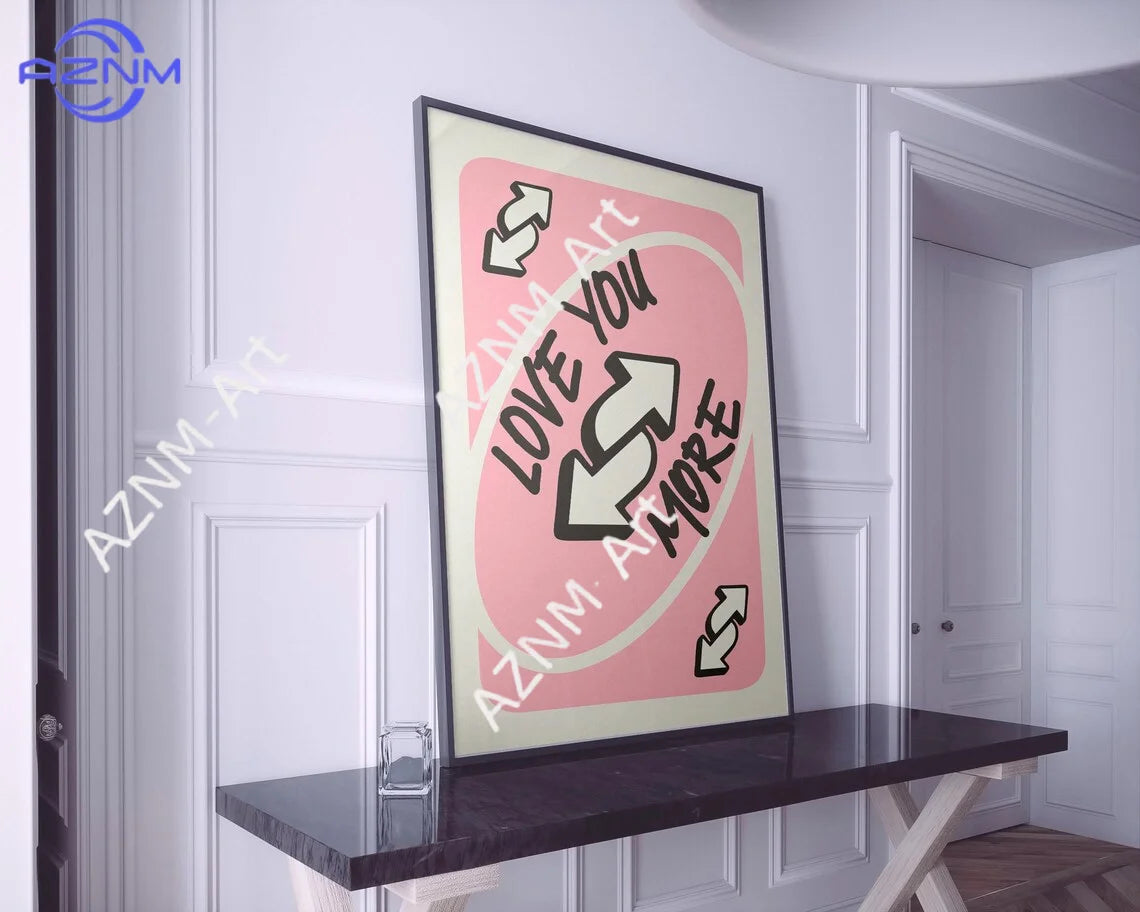 décoration murale moderne toile impression love you more rose plantes frame chambre erotique