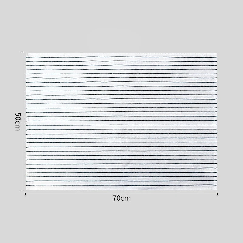 serviettes cuisine coton blanc noir rayures classiques pack pcs 50x70cm table manger restaurant