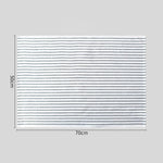 serviettes cuisine coton blanc noir rayures classiques pack pcs 50x70cm table manger restaurant