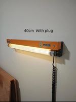 lampe led moderne orange rectangulaire fixée mur éclairage cuisine salle manger 2000 82000 flux