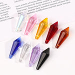 cristaux géode transparents facettes modernes bleu rose violet orange jaune bricolage décoration festive mariage