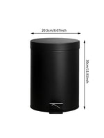 Poubelle design noir pour salle de bain et cuisine