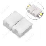 connecteurs led rubans blancs formes pvc modernes clips 24v tension basse