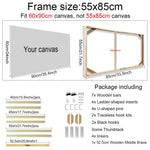 cadres bois peintures moderne barres ruban adhésif inserts pinces kit crochets