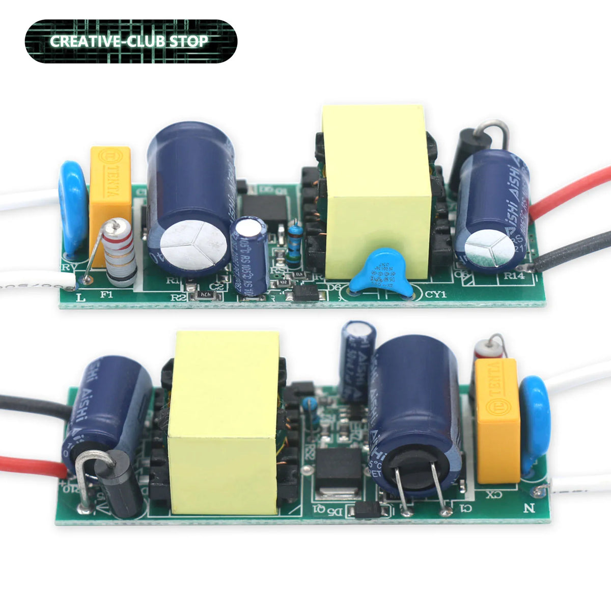 circuit intégré électronique moderne 500mA 600mA led driver 12v 18v 3w dc36 65v vert