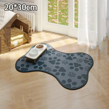 tapis absorbant diatomée chien chat mangeoire anti dérapant séchage rapide motif os pattes