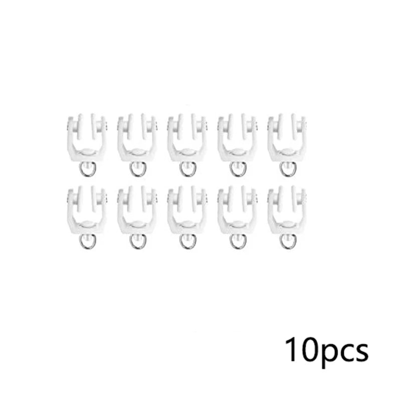 roulettes rideau blanc modernes accessoires quincaillerie maison anneaux métalliques 18mm 31mm