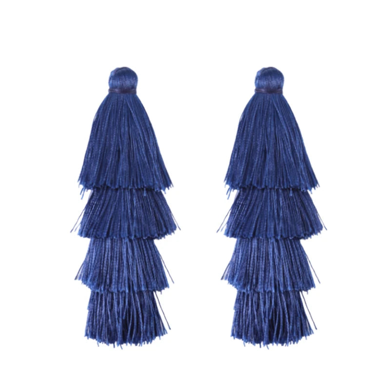 pompons franges polyester violet vert bleu rose boho chic décor maison rideau vêtement
