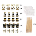 Set décoration complète déployé sur table pour fête anniversaire