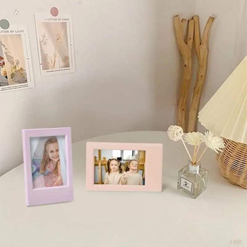 cadres photo rectangulaires miniatures couleurs multiples minimaliste decoratif adultes enfants