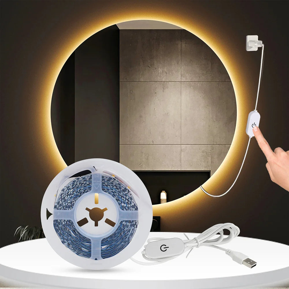 ruban led blanc blanc chaud moderne adhésif 5v 2700k 10000k 60leds/m 50000heures usb led