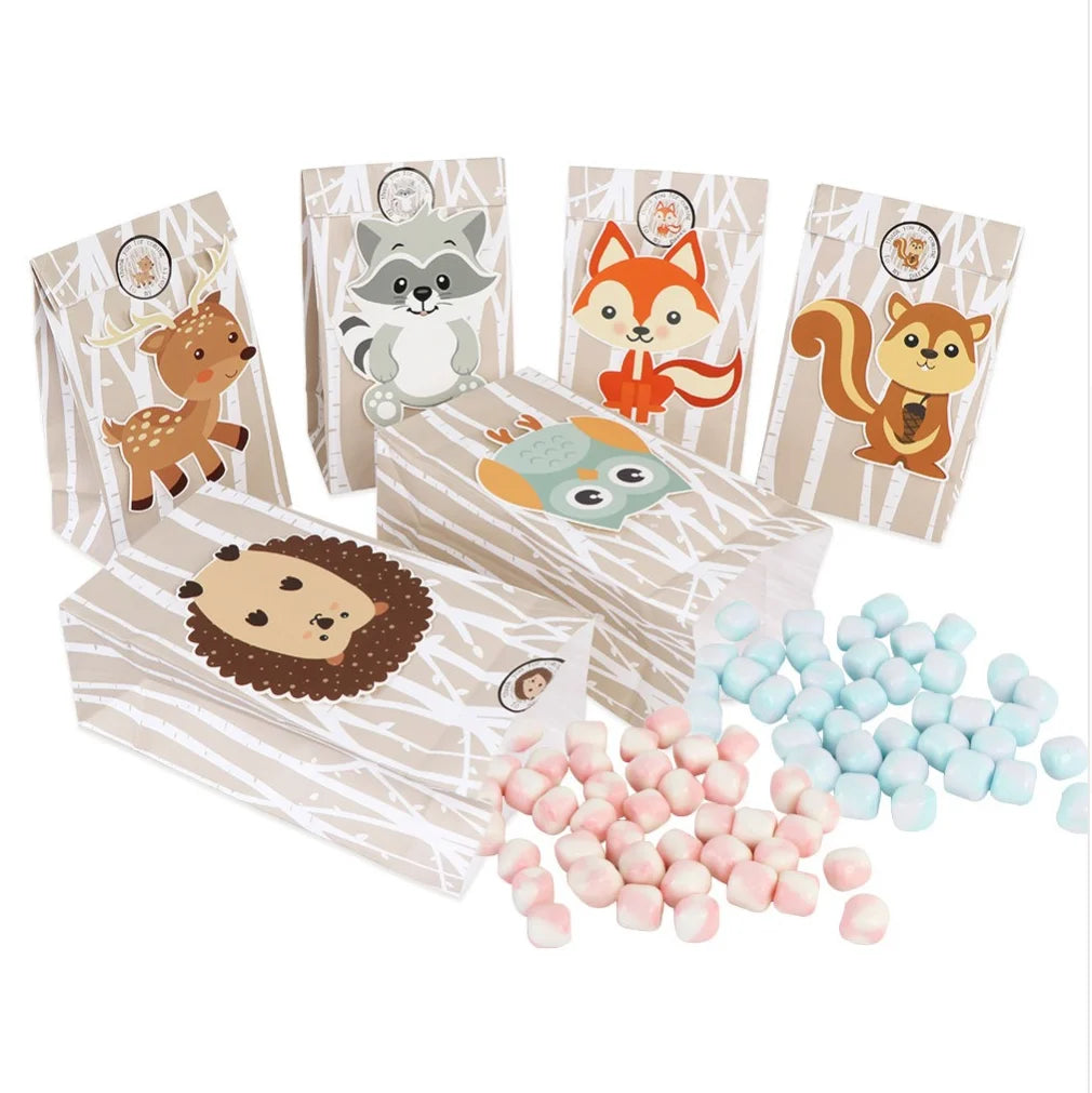 Lot de sacs en carton safari pour enfant