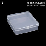 boîte rangement plastique transparente poignées bijoux petits objets divers accessoires