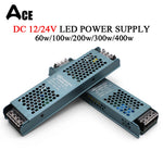 alimentation led 12v 24v 60w 100w 200w 300w 400w bleu perforée moderne