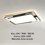 plafonnier led moderne minimaliste noir blanc argenté fixe lumineux rectangle cadre opaque