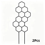 grille support plantes noire dorée hexagonale moderne extérieure intérieure adhésive fleuri geometrique