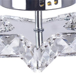 lampe étoile cristal led moderne transparent noire blanche