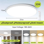 plafonnier led moderne blanc noir multicolore télécommande éclairage intelligent rgb rechargeable