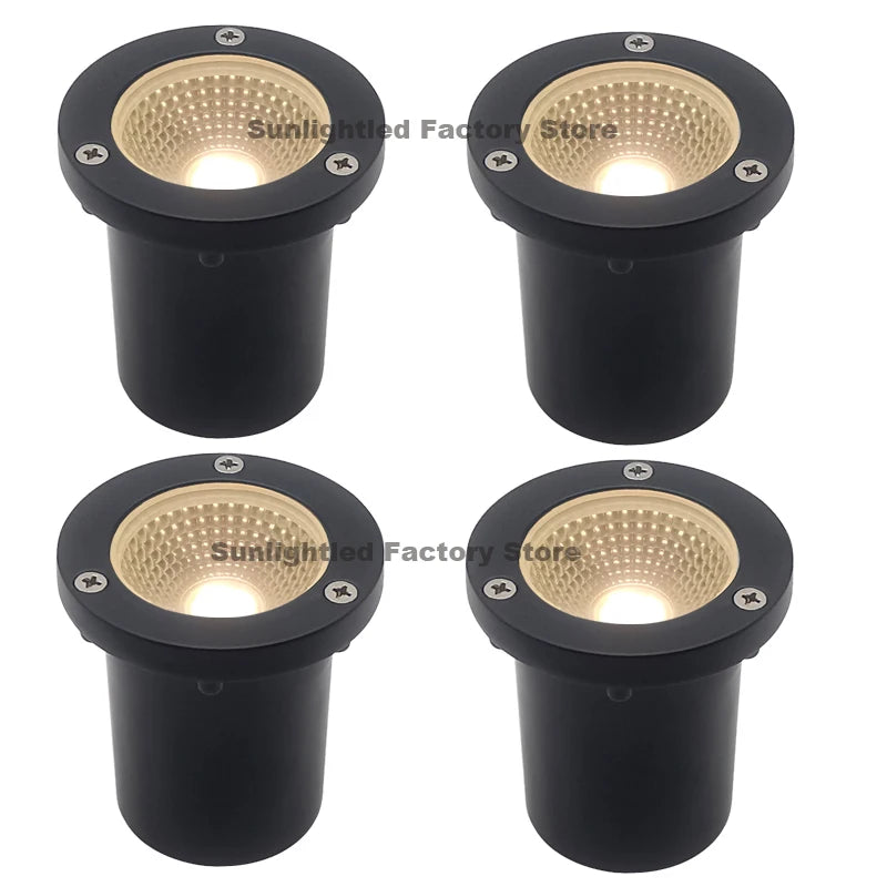 spot led extérieur noir encastré jardin terrasse chemin étanche moderne blanc chaud froid
