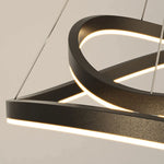 suspension lumineuse led moderne forme géométrique blanc noir minimaliste
