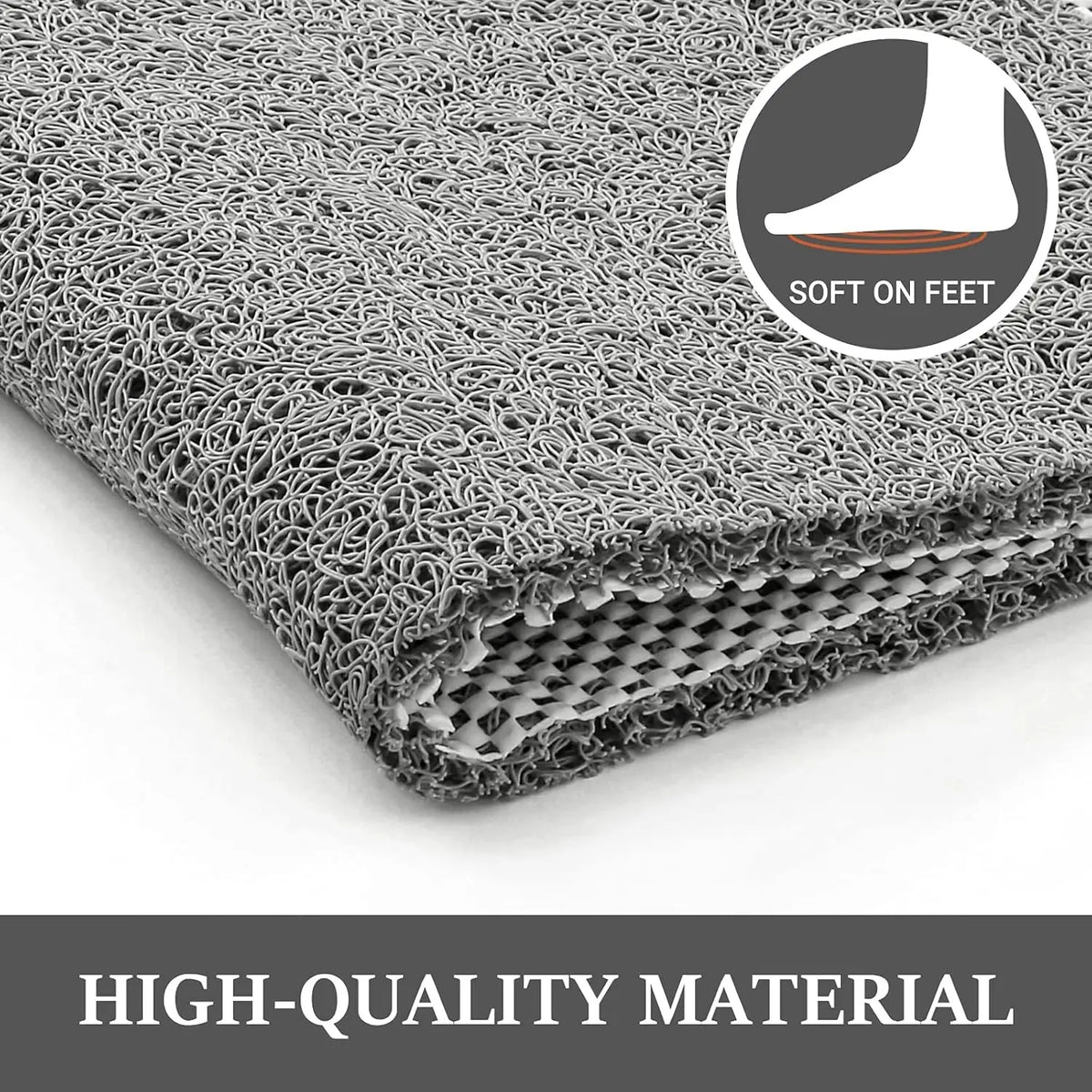 tapis bain anti dérapant gris beige texture micro poreuse séchage rapide moderne confortable salle