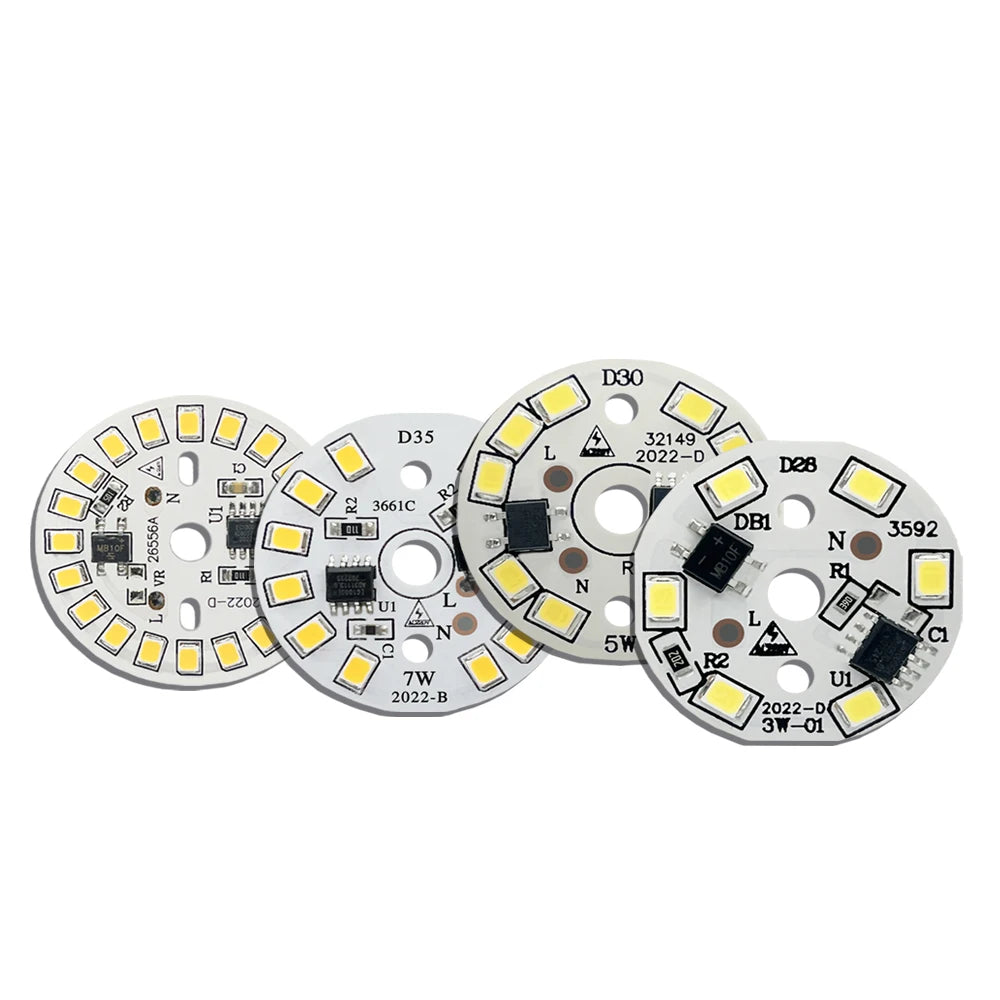 plaque led circulaire diodes smd 2835 3w 5w 7w 9w 12w blanc moderne technologie