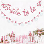 décoration mariage bannière bride to be ceinture tulle confettis diadème accessoires fiançailles
