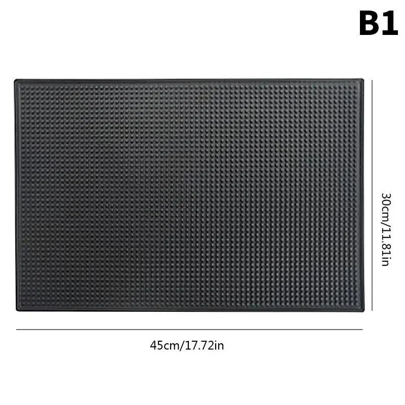 tapis bar perforé noir moderne durable antidérapant vinyle maison service
