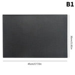 tapis bar perforé noir moderne durable antidérapant vinyle maison service