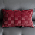 coussin housse carré moderne motif végétal feuilles fleurs adhésif polyester 45x45cm 30x50cm decoration intérieur