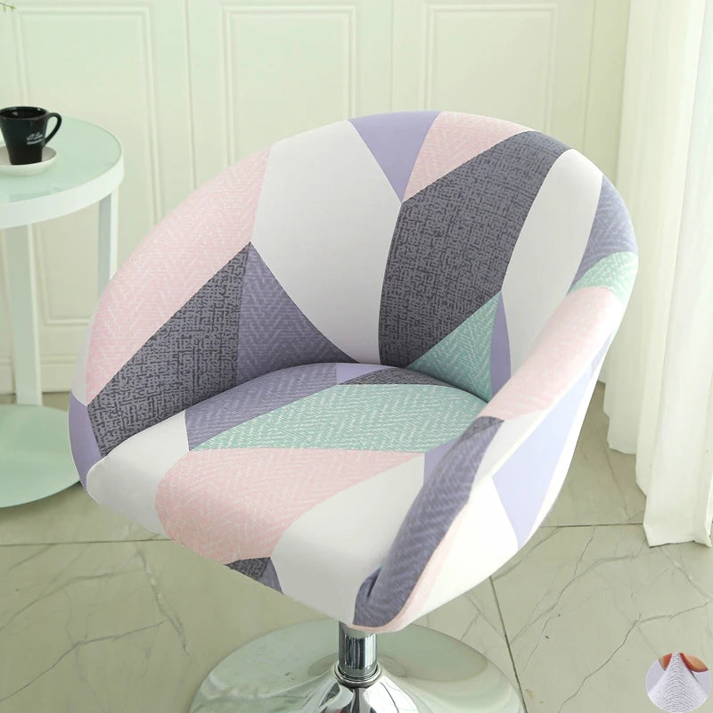 housse chaise extensible motif floral moderne fauteuil salle manger décor maison élastique